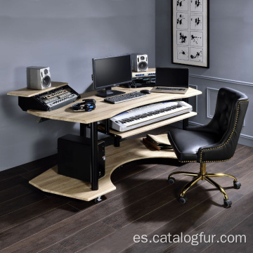 Mesa de estudio para músicos, grabación de escritorio, estación de trabajo de edición de audio / video para estación de trabajo de grabación